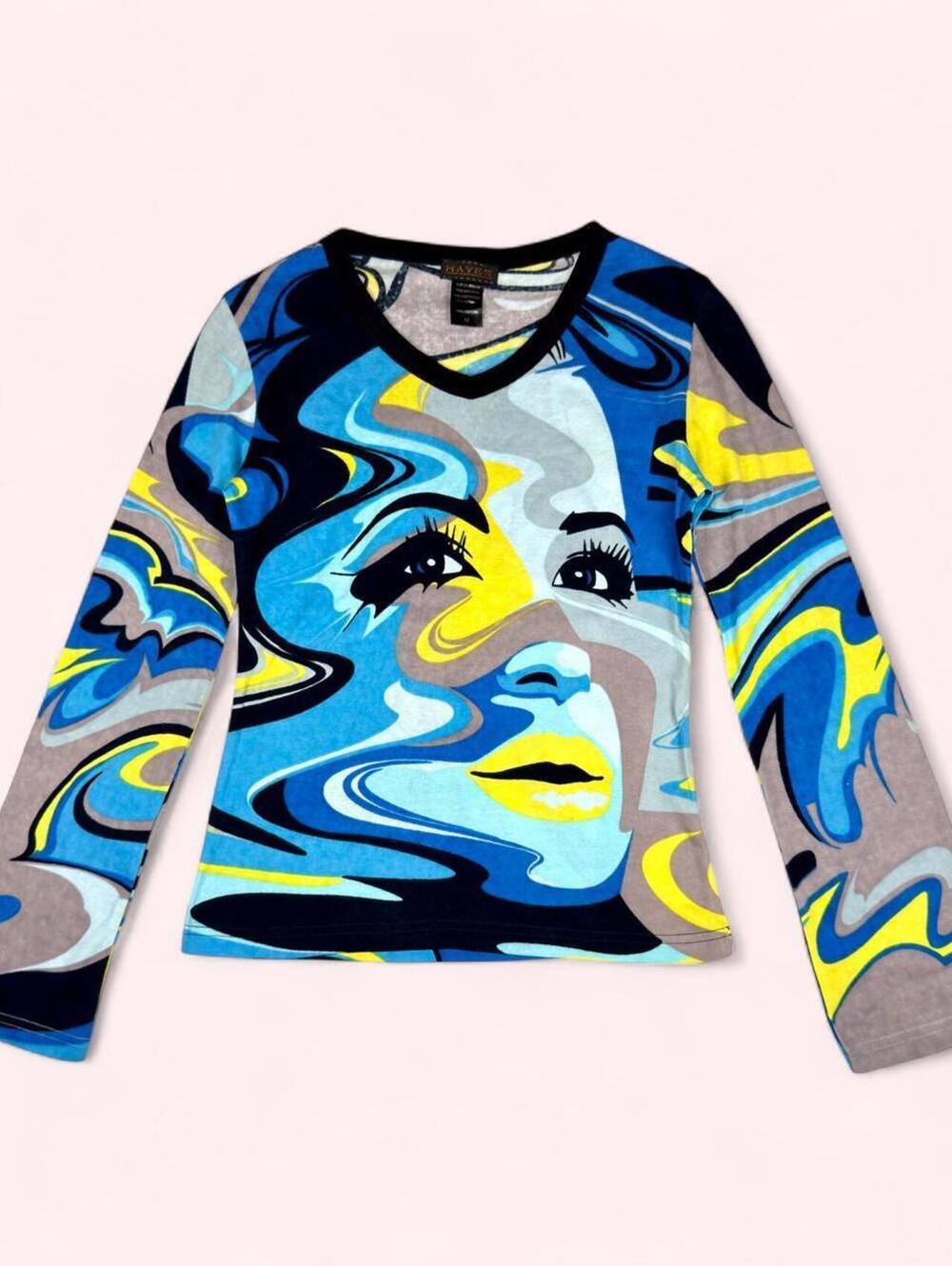 Y2K Hayes long sleeve graphic top